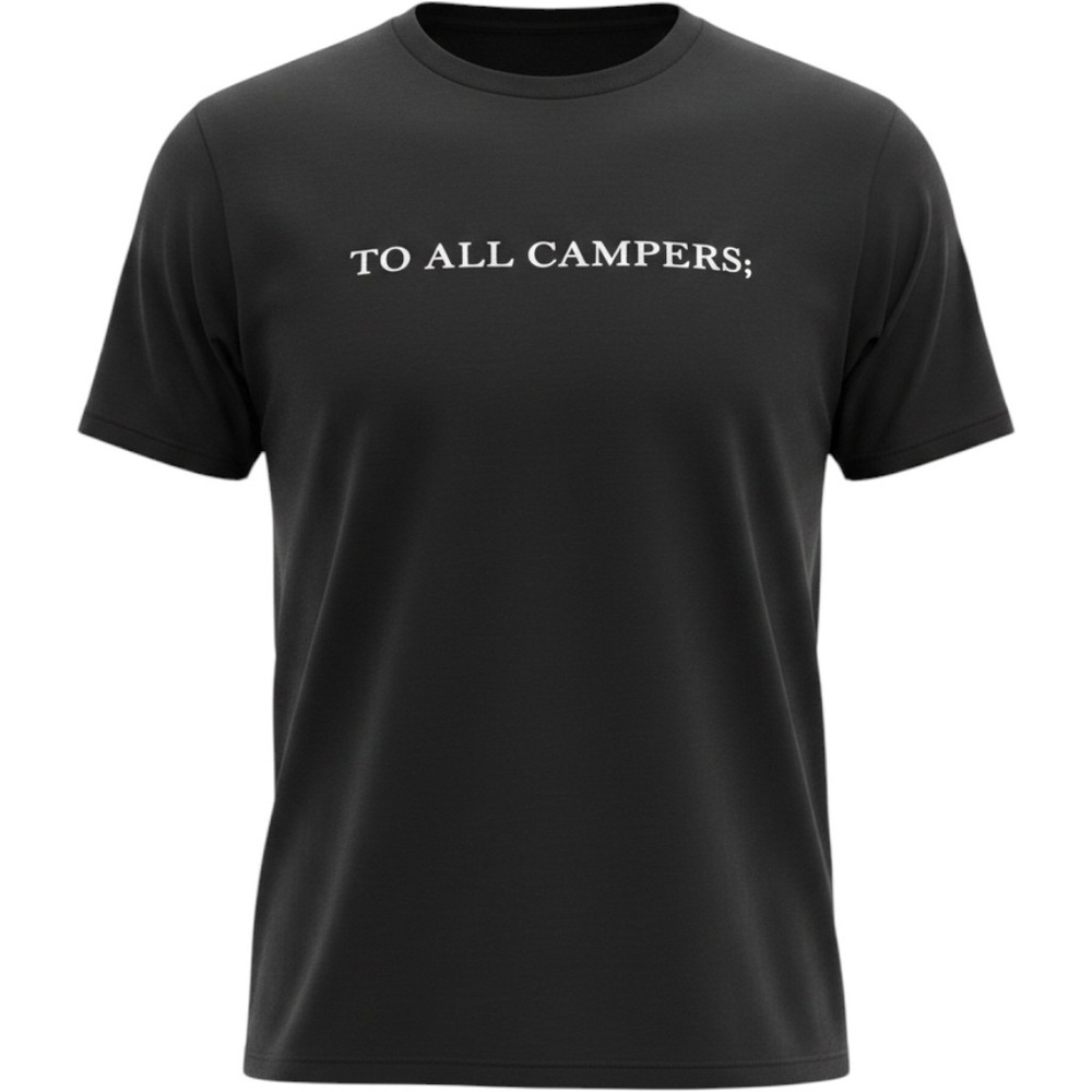 Gildan Softstyle Men's XL Nerdfest 2013 To All Campers Skull Graphic Tee Black